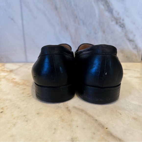 BALLY Vintage Classic Black Leather Tassel Loafers - Picture 4 of 9
